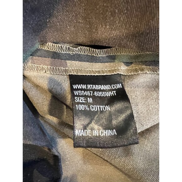 RTA NICCOLA COMBO DRESS WHITE/ CAMO SIZE M - Picture 14 of 14